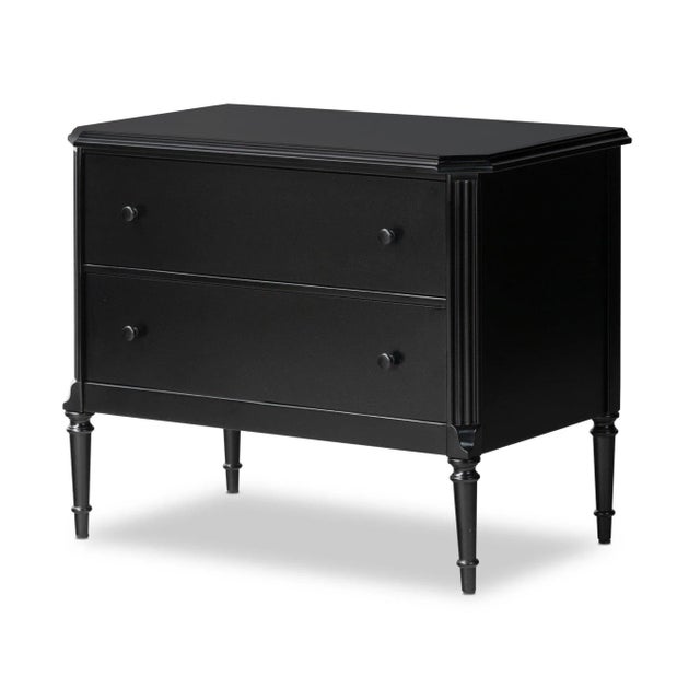 2020s Four Hands Lendon French Inspired Black Iron Metal Nightstand For Sale - Image 5 of 12
