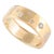 Diamond Stardust Astral Unisex Band Ring in 18k Yellow Gold Size 7 (All Sizes Available) For Sale