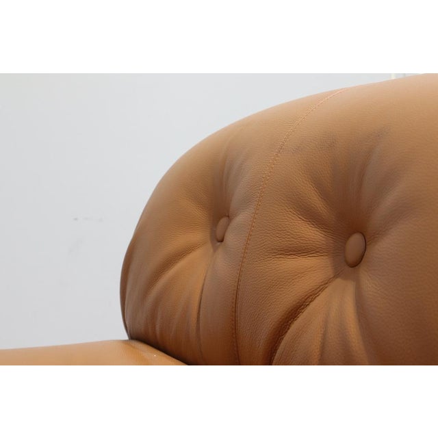 "Soriana" lounge chairs by Afra & Tobia Scarpa for Cassina, in leather and metal, 1969, set of two. Although technically...