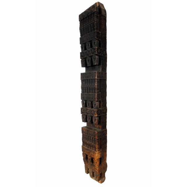 Wooden Pillar column from Afghanistan Aromatic cedar wood column . Tree shaped. Kalam valley, Swat Kohistan, Northern...
