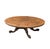American Vintage Estate Burl Walnut Wood Large Oval Low Coffee Table For Sale - Image 3 of 15