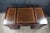 Late 20th Century Vintage Hekman Mahogany Tooled Leather Top Executive Kneehole Office Desk 60" For Sale - Image 5 of 18