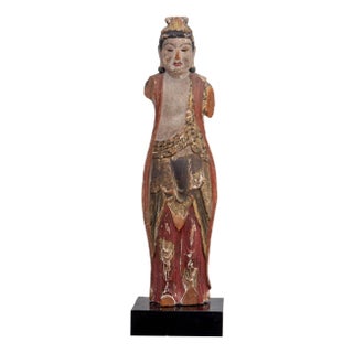 Wooden Figure of Kannon Guanyin, Japan, Early 19th Century For Sale