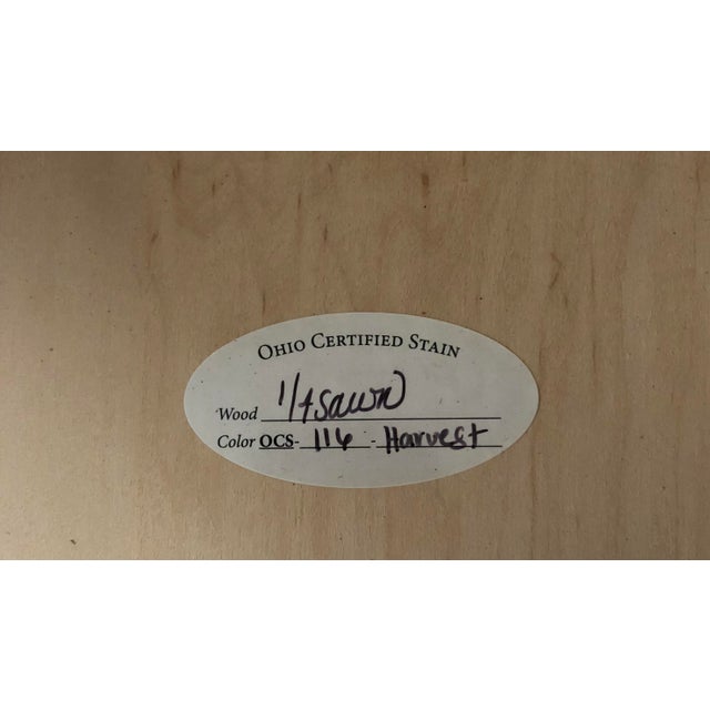 Mission Style Solid Quartersawn Oak Arm Chair & Ottoman Chairish