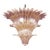 Pink Palmette Murano Glass Chandeliers by Simoeng for Simoeng, Set of 2 For Sale - Image 4 of 8