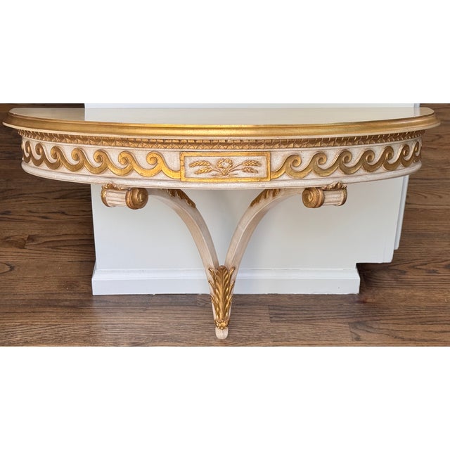 Hollywood Regency Hollywood Regency Dorothy Draper Style Large Scale Wall Mounted Shelf For Sale - Image 3 of 18