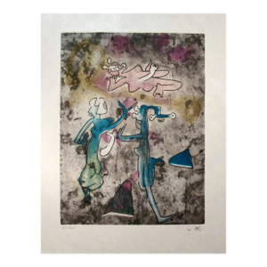 Roberto Matta "Centre Noeuds" Planche #8 1974 Original Print