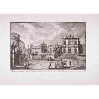 Giuseppe Vasi, Church of S. Giorgio, Original Etching, Late 18th-Century For Sale