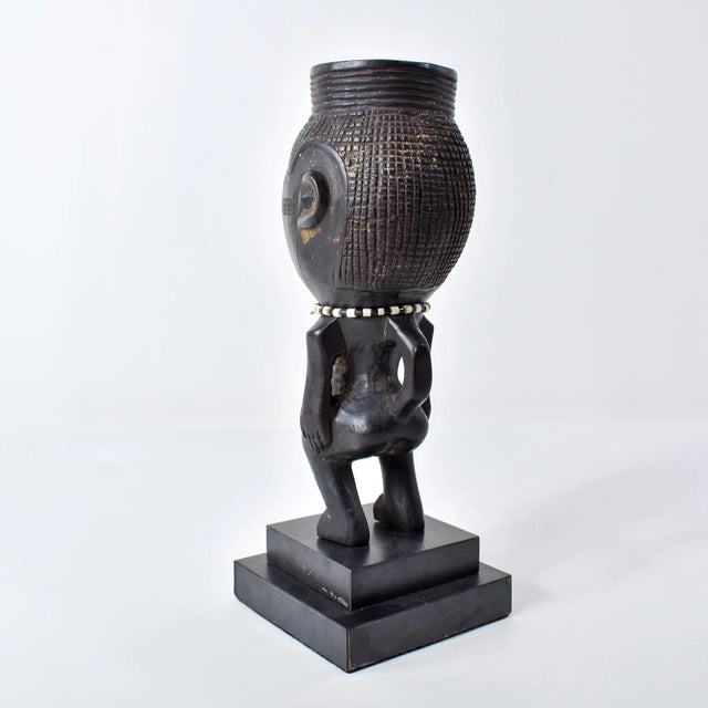 Early 20th Century Kuba Figural Cup on Custom Base For Sale In Denver - Image 6 of 14