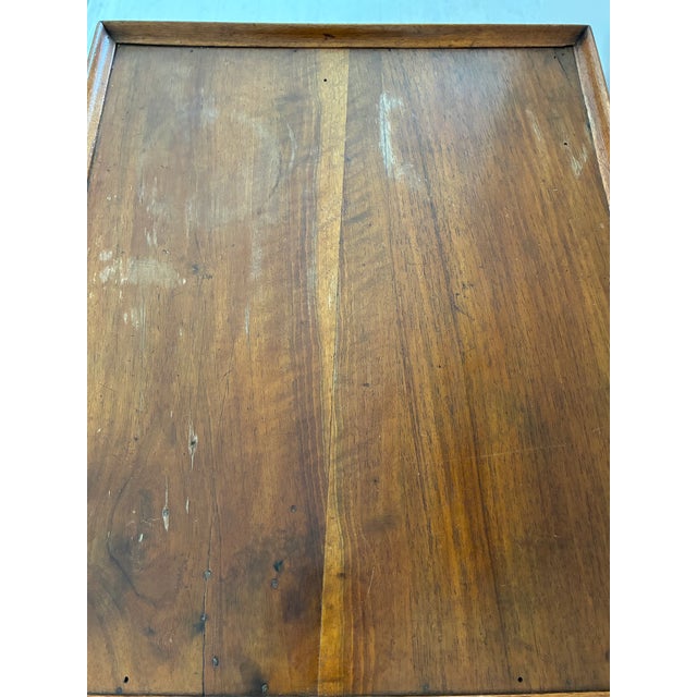 Vintage Wooden Nightstand With Drawer, France For Sale - Image 16 of 18