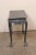 Mid 20th Century English Carved Wood Dark Gray Console For Sale - Image 5 of 11