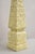 Late 20th Century Vintage Italian Modern Hollywood Regency Cast Plaster Obelisk Pyramid Table Lamp For Sale - Image 5 of 12