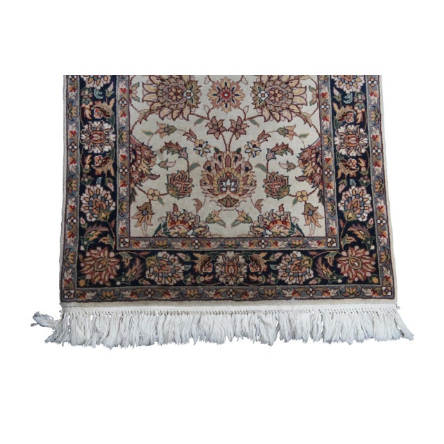 Indian Vintage Wool Floral Runner For Sale - Image 3 of 8