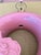 Mid-Century Modern 1980s Postmodern Art Deco Revival Ceramic Rose "Donut" Table Lamp by Harris Lamps For Sale - Image 3 of 12