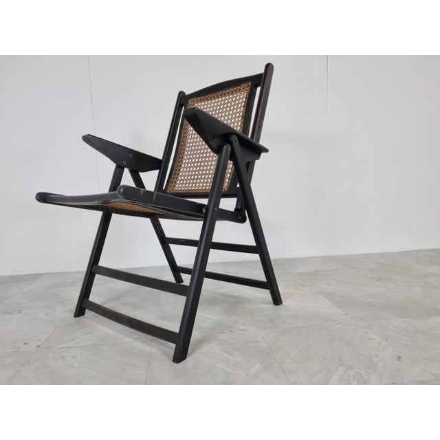 Wood Mid-Century Italian Foldable Chair, 1960s For Sale - Image 7 of 11