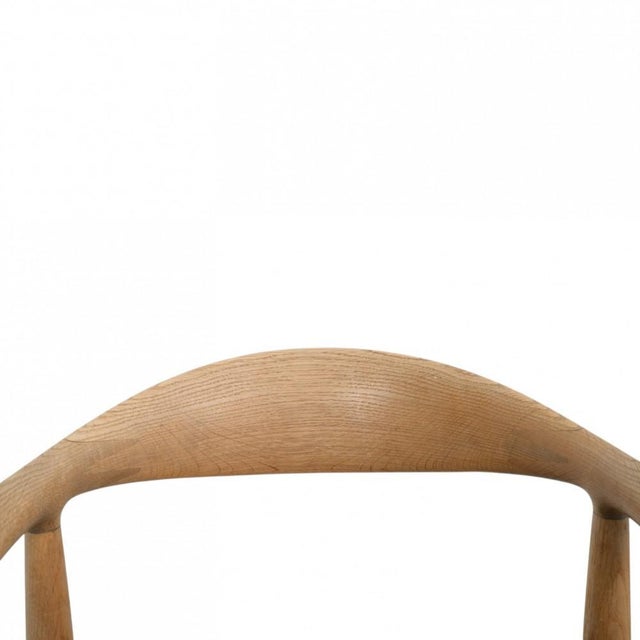 JH503 The Chair in Oak and Black Leather by Hans Wegner, 1960s For Sale - Image 4 of 18