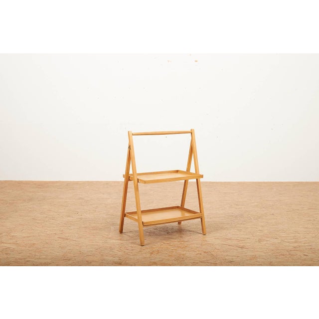 Magazine Rack in Beech Wood, Switzerland, 1970 For Sale - Image 12 of 12