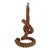 French Large Mid-Century French Rope Work Table Lamp in the Style of Audoux-Minet For Sale - Image 3 of 7