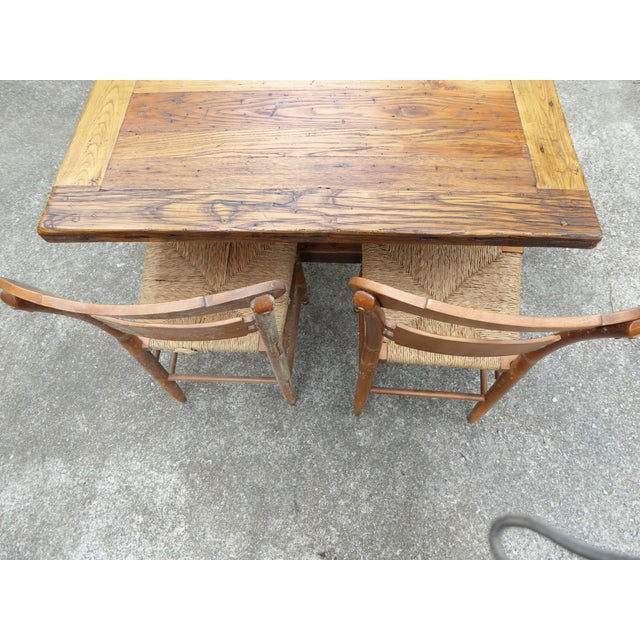 1800's Chestnut Country Tbl. Seat 8- 10 at 84'' X 42'' Fabulous ! For Sale - Image 9 of 15