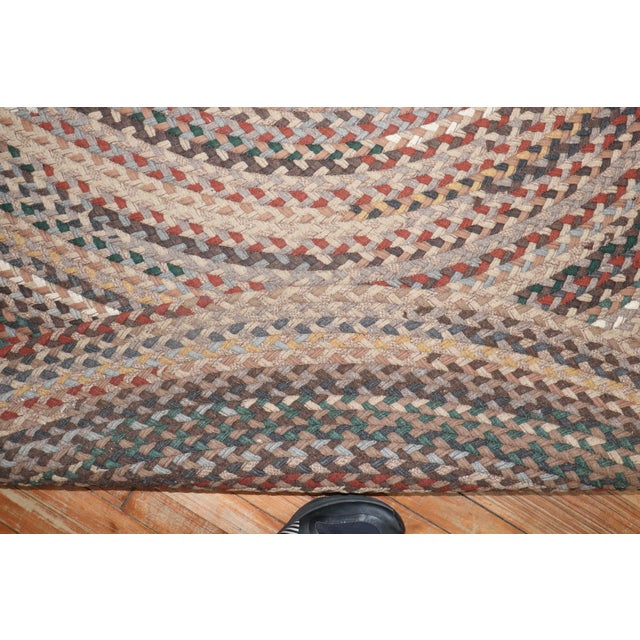 Vintage American Braid Carpet For Sale - Image 11 of 18