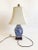 Vintage 1920s Chinese Blue and White Ginger Jar Lamp With Shade For Sale In Los Angeles - Image 6 of 11