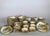 19th Century Satsuma earthenware tea service, Meiji period - Set of 36 For Sale