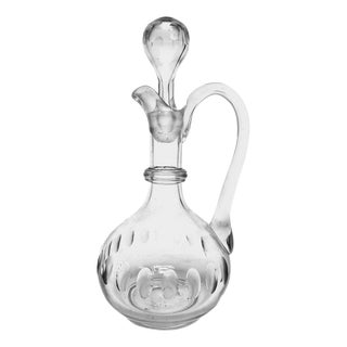 Art Deco Crystal Carafe, Germany, 1900s For Sale