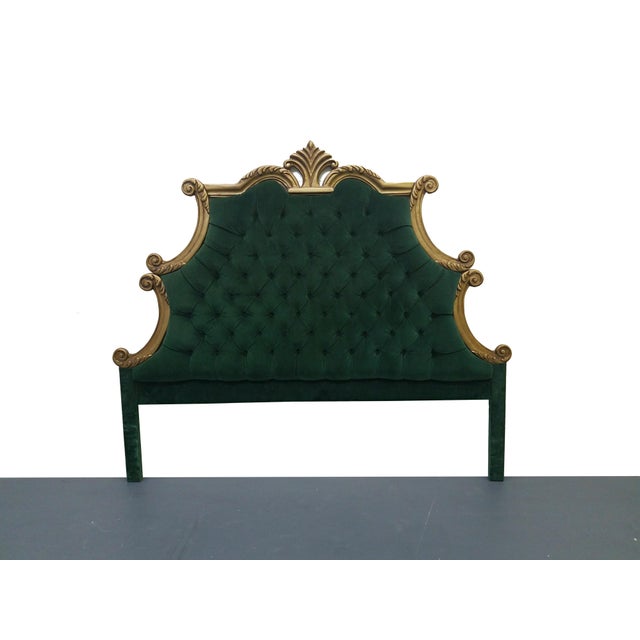 Hollywood Regency Style Green Velvet Tufted King Headboard ... Crushed velvet bed velvet bed bed headboard velvet dog bed headboards for queen beds pink velvet bed velvet sofa bed bed cover velvet green velvet bed full wayfair velvet bed blue velvet sofa bed velvet hot cheap price headboard and footboard tufted velvet design furniture wood beds.