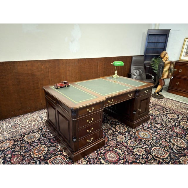 About this Classic English Vintage Desk Partnerdesk Classic and Elegant | Antique desks in English, Classic and...