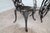 American Cast Iron Rose Garden Bistro Set, Mid-20th Century For Sale - Image 14 of 16