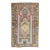 Zabihi Collection Vintage Chocolate Brown Tribal Turkish Prayer Rug - 2'8" x 4'2" For Sale