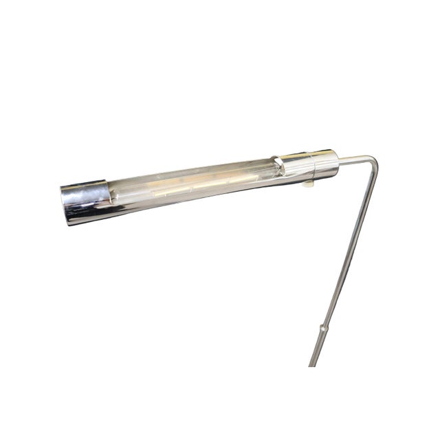 Adjustable Mid-Century Modern Casella Chrome Floor Lamp For Sale In Portland, OR - Image 6 of 10