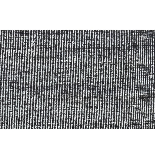 Modern Monochrome Rhythm – Modern Black White Flat Weave Wool Rug by Doris Leslie Blau For Sale - Image 3 of 6