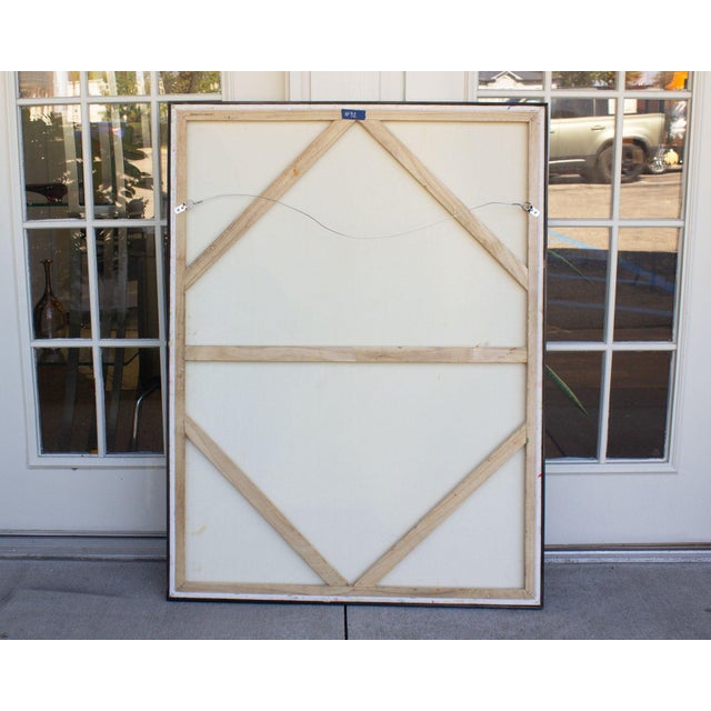 Green Abstract Oil on Canvas Painting by James L. Bruch For Sale - Image 8 of 8