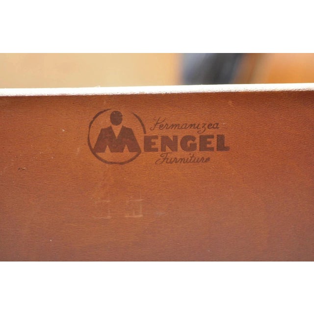Raymond Loewy Mengel Mid Century Modern Sculpted Oak Bookcase China Cabinet For Sale - Image 10 of 12