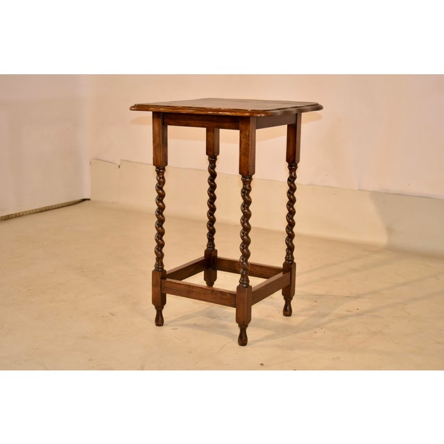 English Circa 1900 English Oak Occasional Table For Sale - Image 3 of 6