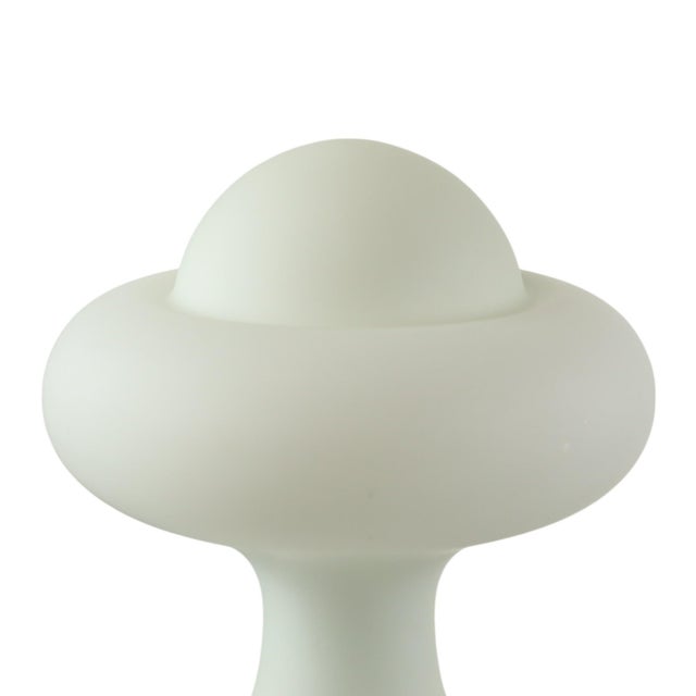 Mushroom Table Lamp in Frosted Glass from Peill & Putzler, 1960s For Sale - Image 10 of 13