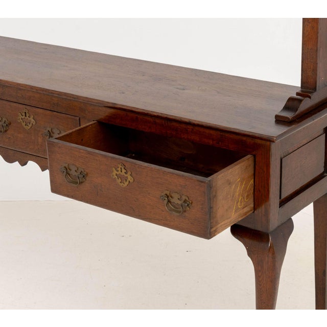 Welsh Oak Dresser With Cabriole Legs, 19th Century For Sale - Image 9 of 11