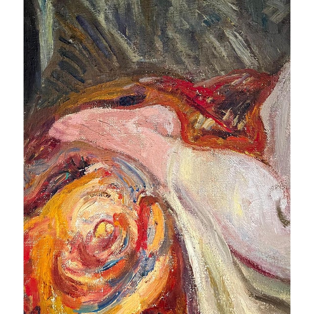 Otto Vautier, The Reflection of the Model, Oil on Canvas For Sale - Image 4 of 15