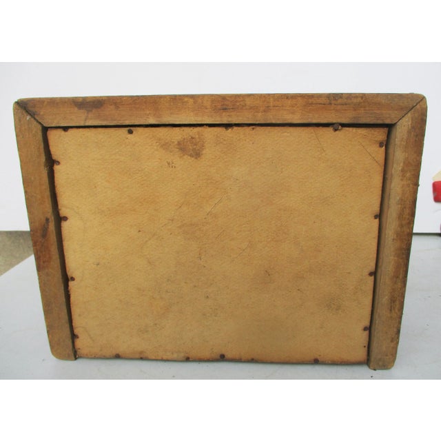 Early 20th Century Folk Art Wooden Roll-Top Storage Box For Sale - Image 4 of 9