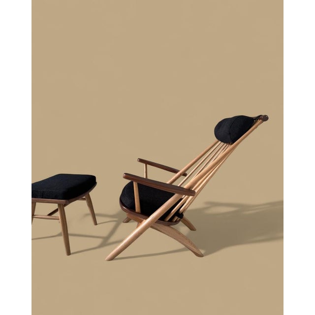 Armchair and Ottoman by Tateishi Shoiji For Sale - Image 13 of 14