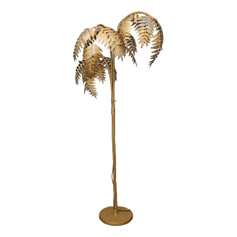 Hollywood Regency Palm Floor Lamp For Sale