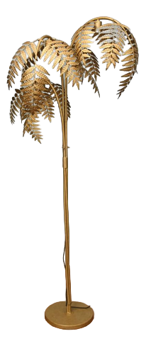 Hollywood Regency Palm Floor Lamp
