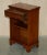 Yew Wood Book Table with Single Drawer and Bookshelves For Sale - Image 12 of 15