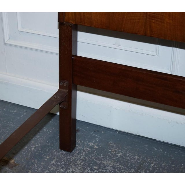 Art Deco English Burr Walnut Vono Bedstead Frame Queen Anne, 1930s For Sale - Image 11 of 16