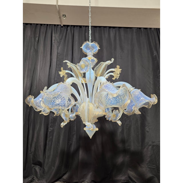 Vintage Murano Chandelier, 1980s For Sale - Image 9 of 10