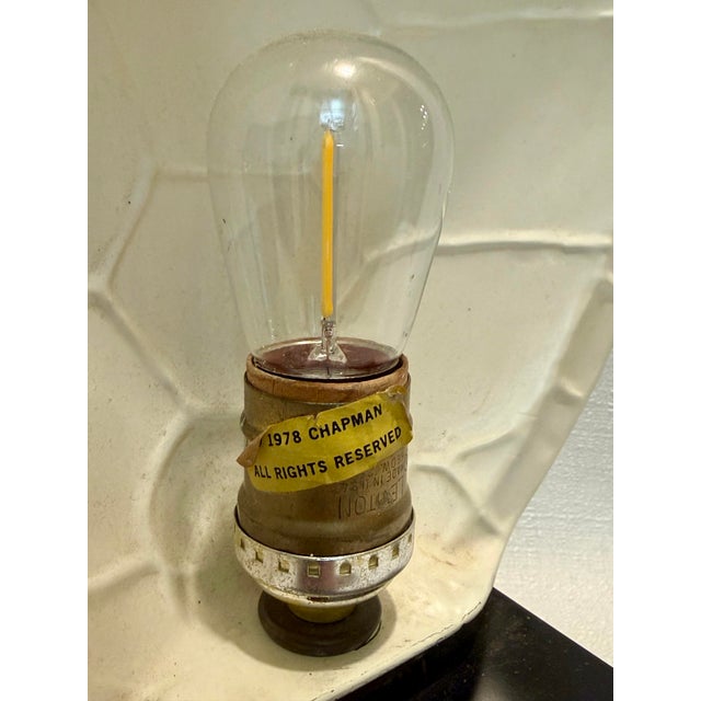 1970s Chapman Brass Faux Turtle Shell Wall Wash Lamp by Turtle and Crane - Mid Century Modern Styled After Karl Springer For Sale - Image 10 of 12