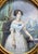 An exceptionally refined watercolor portrait of a young lady by the distinguished Austrian painter Eduard Ender, one of...