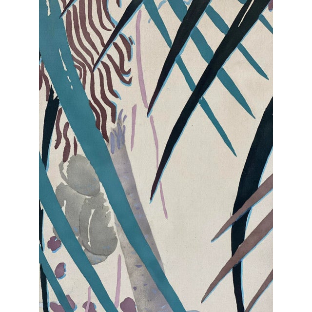 1980s Large Scale Seaside Paradise Painting For Sale In New York - Image 6 of 8