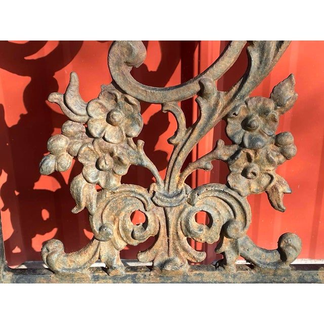 Antique Victorian Bird of Paridise Cast Iron Garden Gates For Sale - Image 11 of 16
